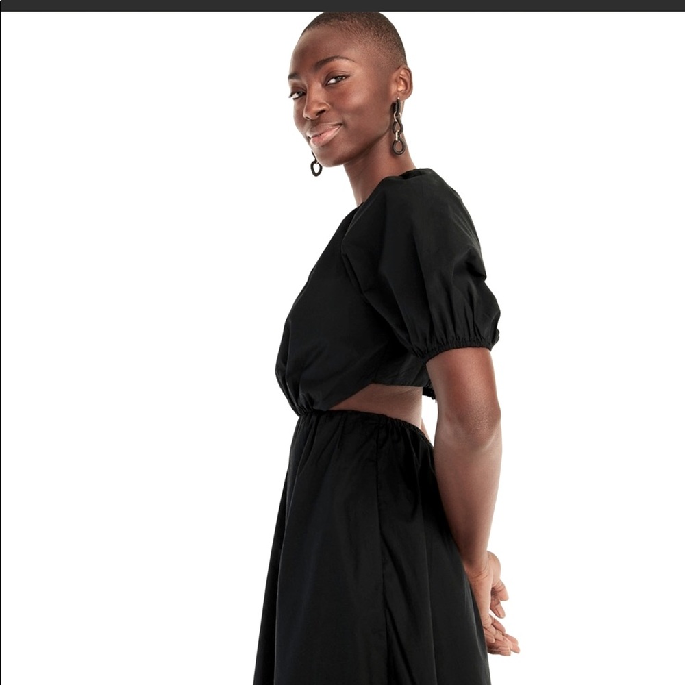 🎉 HP 🎉  J. Crew black cutout dress NWT